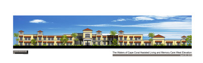 The Waters of Cape Coral will offer 72 assisted living and 28 memory care apartments with premium accommodations, a variety of amenities, and outstanding, compassionate care.