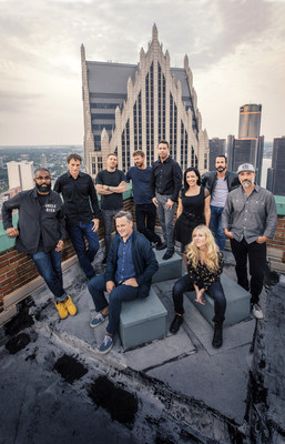 Members of the D/CAL team include (left to right): Rick Williams (CAB Director), Tony Hawk (Co-Founder), Ryan Maconochie (Co-Founder), Matt Perlman (Business Manager), Jared Prindle (Co-Founder), Mike LaFontaine Jr. (Foundng Partner, Advisor), Katherine Huber (Director of Client Services), Cathy Goodman (CAB Director), Christos Moisides (Partner, Business Advisor), Adam Wilson (Co-Founder). Photography by: Joe Gall (@camera_jesus)