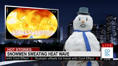 Today, Bay Area based non-profit Cool Effect announces the return of Snowmen to use humor and an educational message to inspire individuals to take measurable action to fight climate change. Cool Effect promises climate action at the click of a button through 