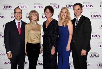2018 Lupus Foundation of America Evening of Hope honorees: (L-R) Ben Andrews and Christine Smith; Sheri Mullen; and Heather Butterfield and Kerrigan Hennings