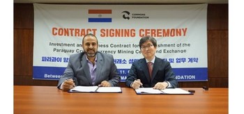 Majed Mohanna, Chairman of the joint venture institute in Paraguay 'SISAY SOCIEDAD ANONIMA' has signed a contract with the Chief of the Commons Foundation, 'Choi Yong-Kwan' for Investing and working contracts for the establishment of Paraguay Cryptocurrency mining centre and Global Cryptocurrency Exchange.