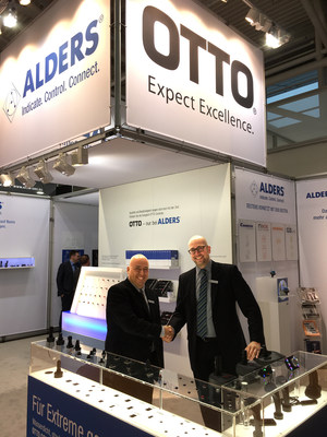 OTTO Engineering Sales Director Angelo Assimakopoulos and Alders electronic GmbH President Martin Alders