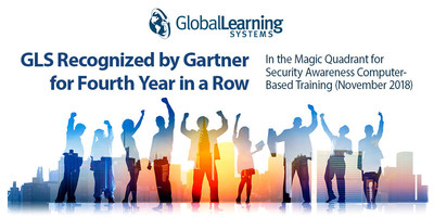 Global Learning Systems Recognized by Gartner for Fourth Year in a Row in the Magic Quadrant for Security Awareness Computer-Based Training (November 2018)