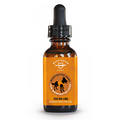 The new Warfighter Hemp CBD Tincture for Dogs is a naturally-flavored Zero 150 mg tincture, given to the pet with a droplet. Mix the CBD oil into the food, peanut butter treat or liquid. The product features active Cannabidiol mixed with organic hemp oil. This product comes in a 15ml bottle, enough to last approximately one month, depending on the pet's weight.