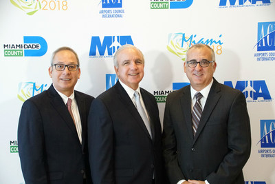 Miami-Dade Aviation Director Lester Sola, Miami-Dade County Mayor Carlos A. Gimenez and Chairman of the Board of County Commissioners Esteban L. Bovo, Jr. gave remarks at the conference’s opening ceremony.