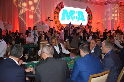 Conference attendees enjoy a casino-themed dinner hosted by MIA, also the conference host for the 2018 ACI-LAC Annual Assembly and Conference.