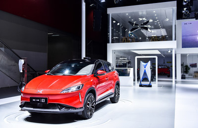 XPENG G3 debuts at the Guangzhou International Automobile Exhibition on Nov 16, 2018