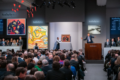 Today, Sotheby's concluded a week of worldwide auctions held across our New York, Geneva, London, Paris salerooms and online, with 1,675 lots sold over twelve auctions for a total of $1 billion.  From 20th- and 21st-century art to magnificent jewels and rare watches, auction history was made throughout the week and around the globe.
