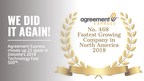 Agreement Express Ranked Number 468 Fastest Growing Company in North America on Deloitte's 2018 Technology Fast 500™
