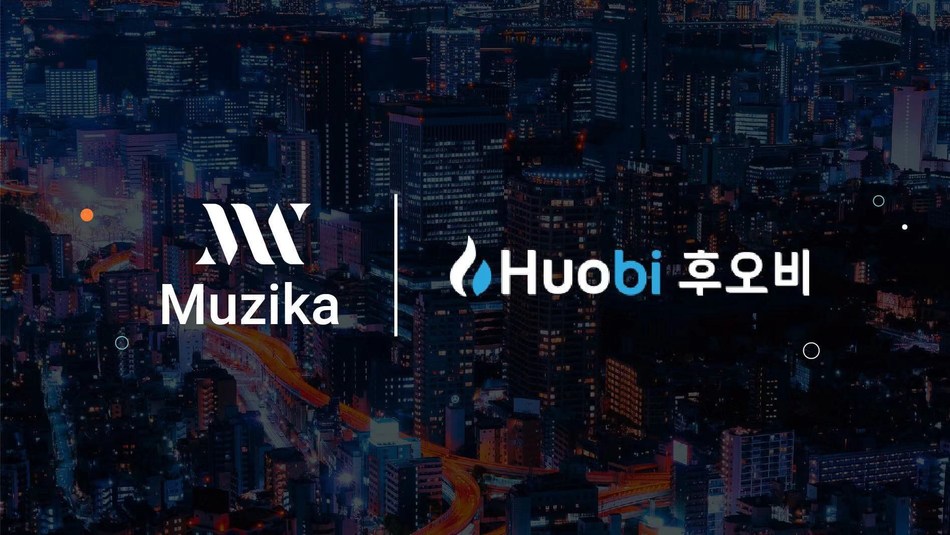 Muzika (left) and Huobi Korea (right) formally announce partnership