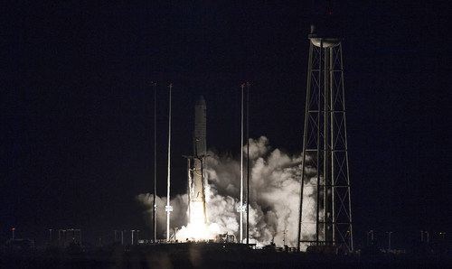 The Northrop Grumman Antares rocket, with Cygnus resupply spacecraft onboard, launches from Pad-0A, Saturday, Nov. 17, 2018, at NASA's Wallops Flight Facility in Virginia. Northrop Grumman's 10th contracted cargo resupply mission for NASA to the International Space Station will deliver about 7,400 pounds of science and research, crew supplies and vehicle hardware to the orbital laboratory and its crew.

Credit: NASA/Joel Kowsky