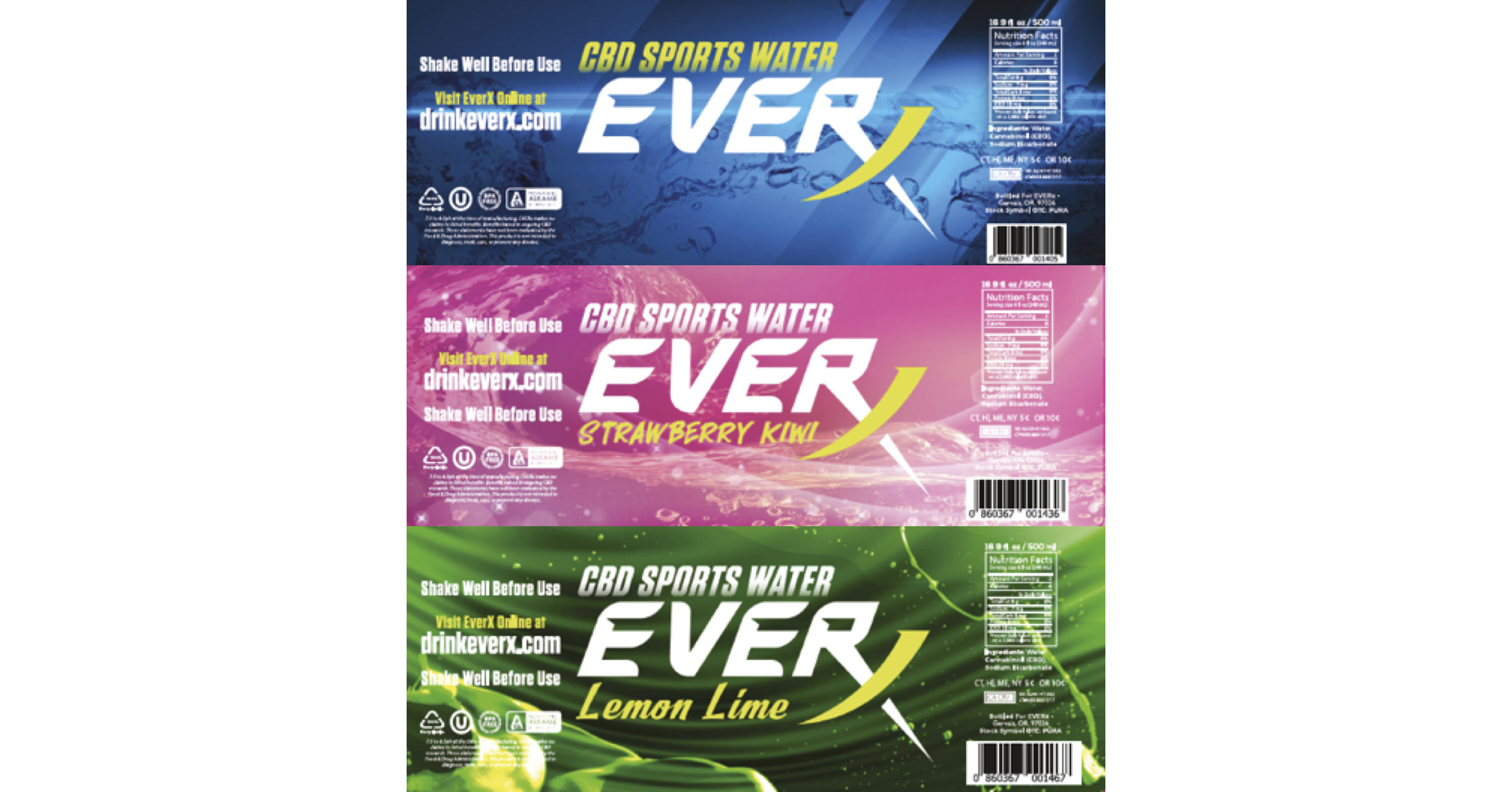 Puration Inc Announces Redesigned EVERx CBD Infused Water Packaging to