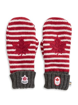 For every pair of 2019 Red Mittens purchased on Red Mitten Day, November 21, 2018, Hudson's Bay will double the $3.90 donation (up to $50,000) made to the Canadian Olympic Foundation