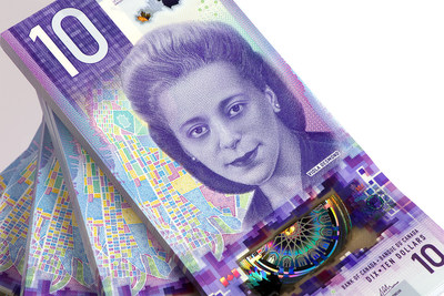 Le billet vertical de 10 $ - orn du portrait de Viola Desmond (Groupe CNW/Banque du Canada)
