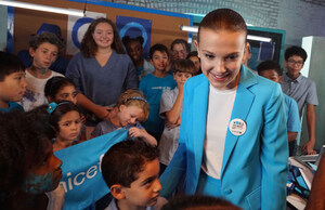 Millie Bobby Brown nommée plus jeune ambassadrice de l'histoire de l'UNICEF