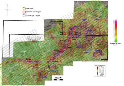 Figure 2: Bira Group Permits with New Permits (black outline) (CNW Group/Progress Minerals Inc.)