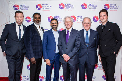 Willie Geist, Norm Lewis, Najeem Meghji, William Wolfe, Richard DeScherer and Brian Newman at Lupus Research Alliance 2018 Gala