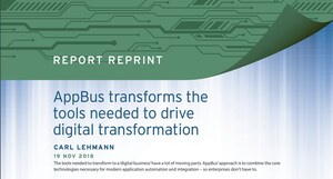 451 Report Finds AppBus Transforms the Tools Needed to Drive Digital Transformation