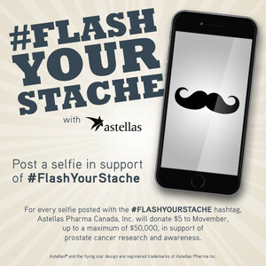 Astellas and the Movember Foundation Put Prostate Cancer First with #flashyourstache