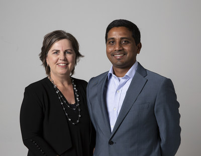 Sarah Adam-Gedge, a futura diretora-executiva da Publicis.Sapient da Austrália, com Nigel Vaz, CEO internacional da empresa (PRNewsfoto/Publicis.Sapient)