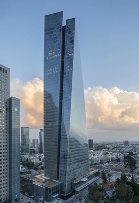 Azrieli Sarona; Azrieli's completed flagship development project in the heart of Tel Aviv