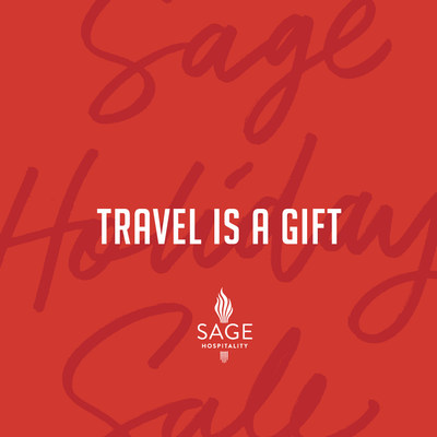 Travel is a gift, and the Sage Hospitality family of hotels is sharing it with you this holiday season. Sages most treasured hotels are on sale Black Friday through Cyber Monday 2018 at 20%-50% off, based on availability for travel through March 2019.