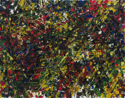Jouet, a 1953 masterpiece canvas by Jean Paul Riopelle surpassed its presale estimate and sold for $2,881,250 (CNW Group/Heffel Fine Art Auction House)