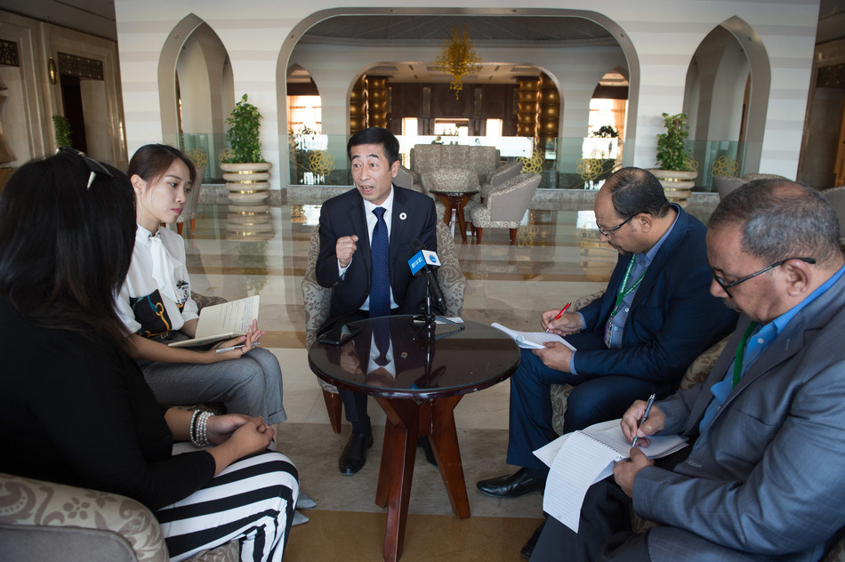 Zhang Jianqiu, CEO of Yili Group, interviewed by the Egyptian media, including Pyramid Evening News and The News