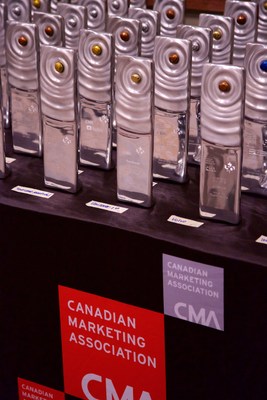 Canada’s top marketers receive trophies at the Canadian Marketing Association Awards Gala (CNW Group/Canadian Marketing Association)