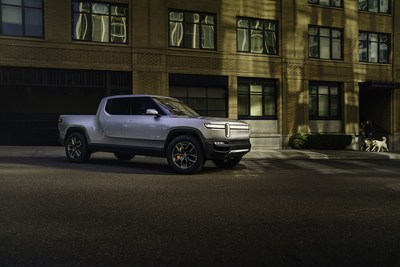 Rivian R1T all-electric pickup with up to 400+ miles range