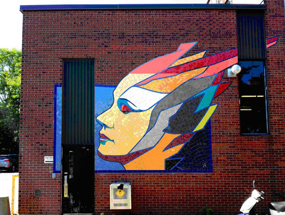 Murale Hommage  Diane Dufresne (Groupe CNW/Ville de Montral - Arrondissement de Ville-Marie)