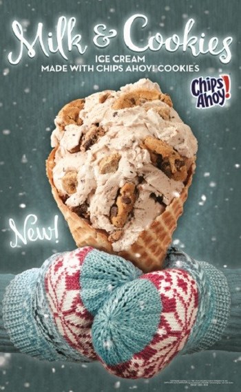 Milk & Cookie Comfort™ – Milk & Cookies Ice Cream made with CHIPS AHOY!® Cookies and Chunky CHIPS AHOY!® Cookies and Cookie Dough