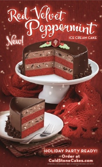 Red Velvet Peppermint™ – Red Velvet Cake & Dark Chocolate Peppermint Ice Cream with OREO® Cookies & Ghirardelli® Peppermint Pieces wrapped in a rich Fudge Ganache.