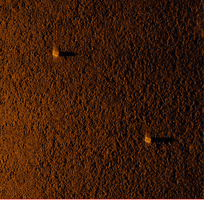 HISAS 2040 image of lobster traps and connecting line taken at 100m in Cape Cod Bay, MA. 