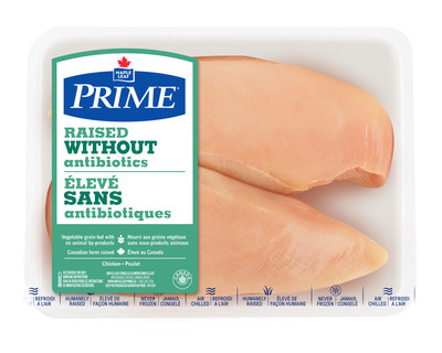 Poulet élevé sans antibiotiques (ÉSA) Prime de Maple Leaf. (Groupe CNW/Les Aliments Maple Leaf Inc.)