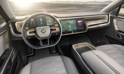 Rivian R1S electric SUV interior Rivian R1S electric SUV interior