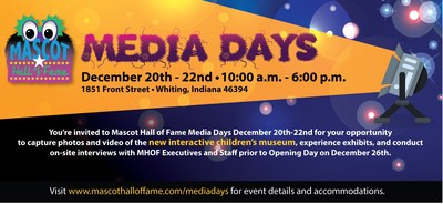 National Mascot Hall of Fame to Host December Media and Teacher Days