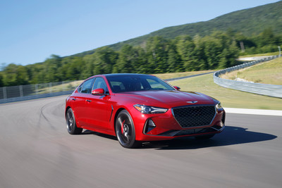 2019 Genesis G70 luxury sport sedan, a Car and Driver 10Best award winner.