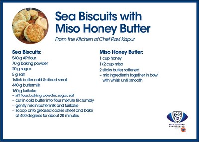 Sea Biscuits with Miso Honey Mustard recipe created exclusively for 76