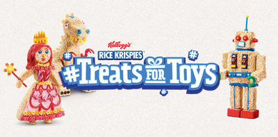 Toy-shaped Rice Krispies Treats Transform Into Real Toys For Canadian Children in Need This Holiday Season (CNW Group/Kellogg Canada Inc.)