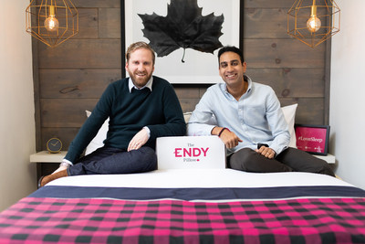 Founders Mike Gettis, CEO, (left) and Rajen Ruparell, Chairman, (right) launched Endy in 2015, and have grown it to become one of Canada's leading e-commerce brands. For more photos, visit endy.com/presskit. (CNW Group/Endy)