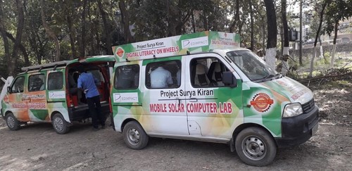 Edimpact Project Surya Kiran - Solar Digital Literacy Vehicle (PRNewsfoto/Edimpact)