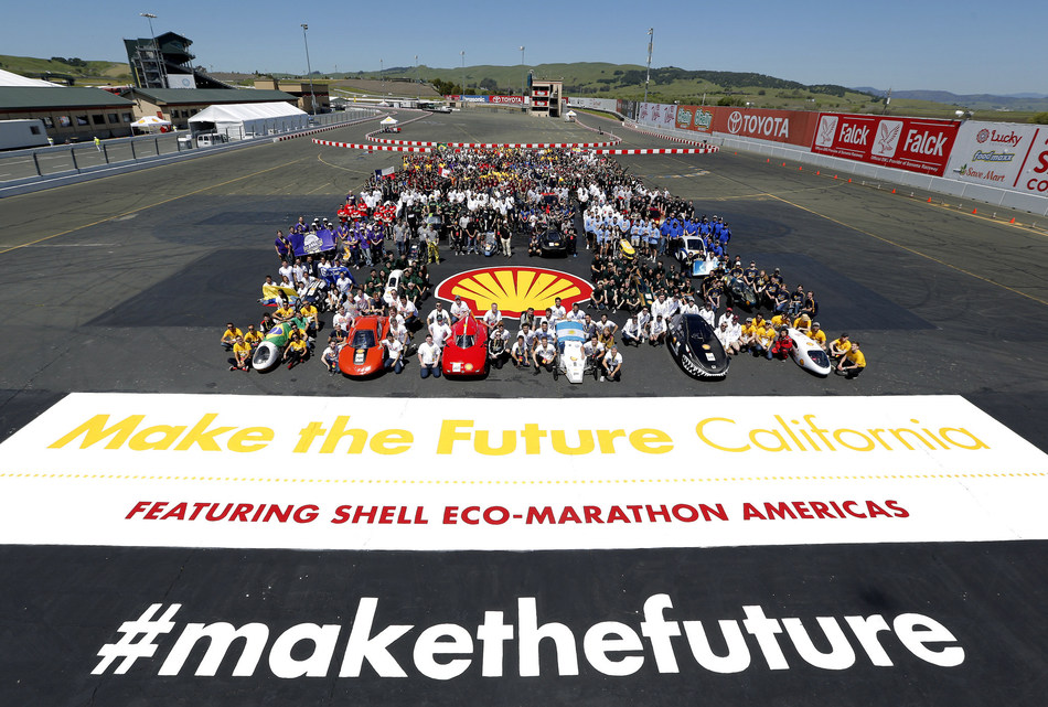 Participants of the 2018 Shell Eco-marathon at Make the Future California, held at Sonoma Raceway.