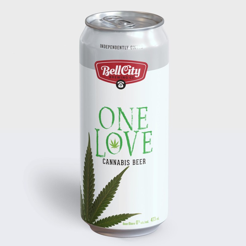 A concept rendering of Bell City Brewing's cannabis beer in partnership with Province Brands of Canada — the Canadian company developing the world’s first beers brewed from the cannabis plant. (CNW Group/Province Brands of Canada)