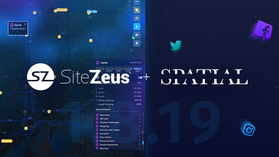 SiteZeus is pleased to announce a new data partnership with Spatial.ai that uses the power of machine learning to unlock a treasure trove of Geosocial data to better understand consumers. This new data partnership represents the first psychographic partner and first social media data partner for SiteZeus.