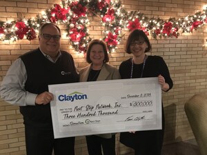 Clayton Announces $300,000 Donation to Next Step Network