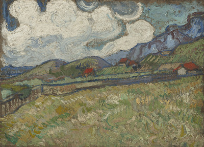 Vincent van Gogh (Dutch, 1853–1890). The Wheat Field behind St. Paul’s Hospital, St. Rémy, 1889. Oil on canvas, 9 1/2 x 12 3/4 in. Virginia Museum of Fine Arts, Richmond. Collection of Mr. and Mrs. Paul Mellon, 83.26. © Virginia Museum of Fine Arts. Photo: Katherine Wetze