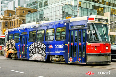 Corby has your safe ride home covered this New Year’s Eve – the TTC is free all night! (CNW Group/Corby Spirit and Wine Communications)