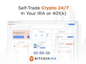 BitcoinIRA.com Launches The World's First 24/7 Self-Trading Platform For Retirement Accounts