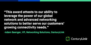 CenturyLink Receives Frost &amp; Sullivan Award for Competitive Strategy Innovation and Leadership in the MPLS/IP-VPN Services Market